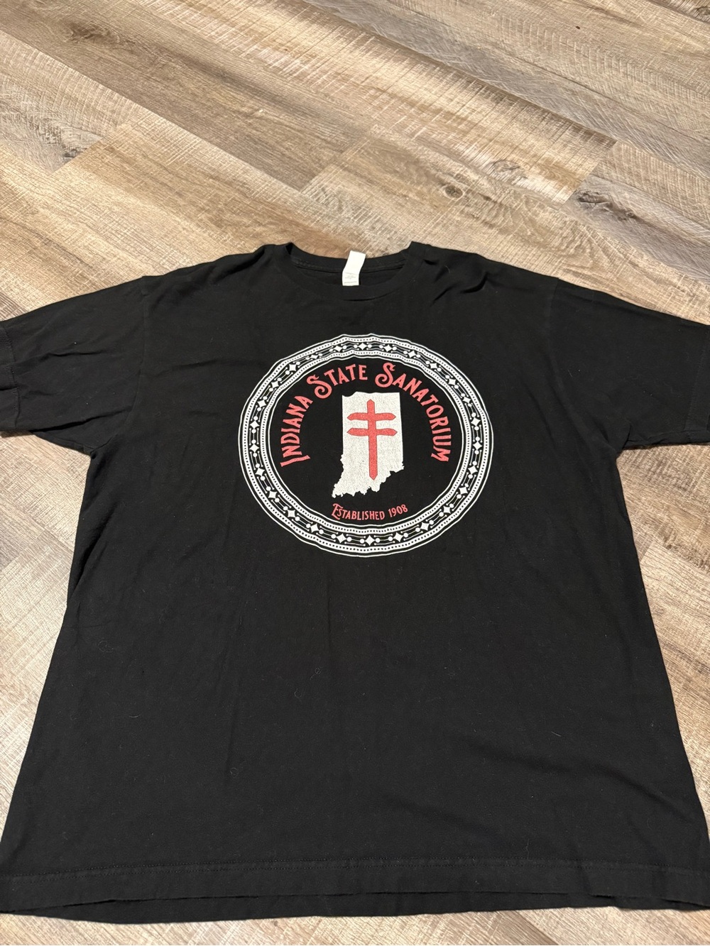 Indiana State Sanatorium Black Graphic Tee
